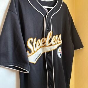 NFL Black and White Jersey with Gold Accents